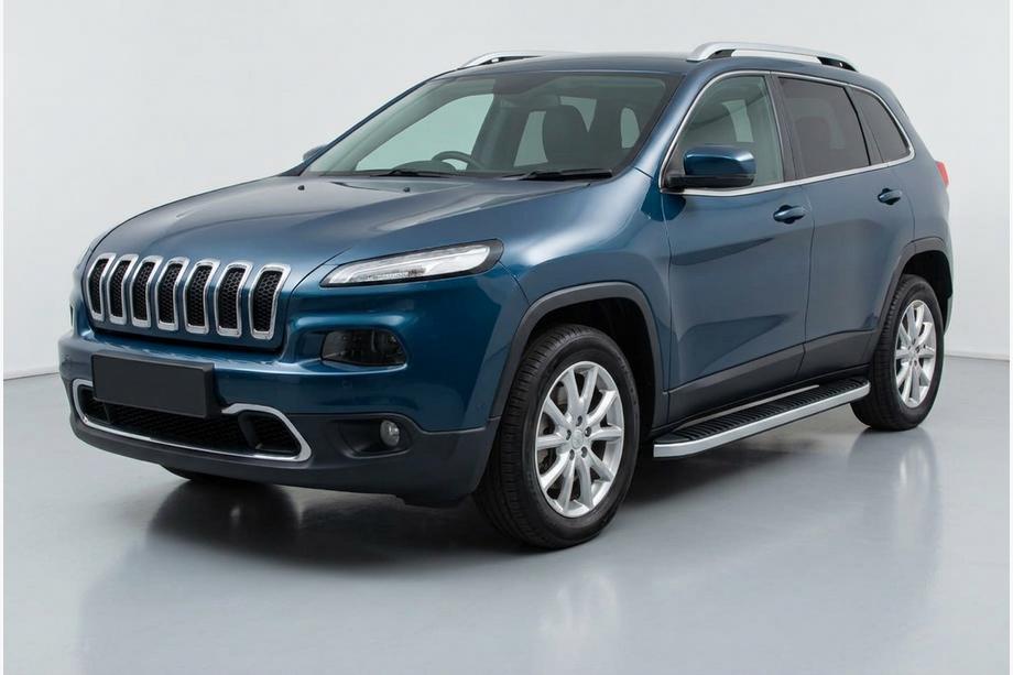 Jeep Cherokee KL 2013– Sidosteg Tayga Grey (2 st, aluminium) Image