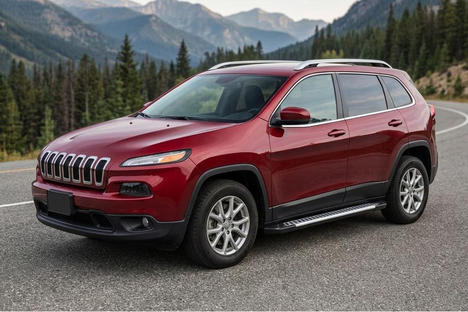 Jeep Cherokee KL 2013– Sidosteg Line (2 st, aluminium) Image