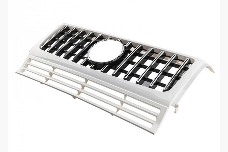 Mercedes G class W463 1990–2018 Frontgrill (GT Panamericana, utan krom) Helsvart Foto 10