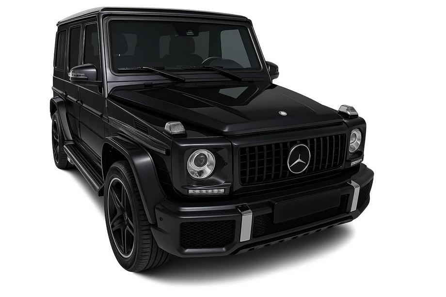 Mercedes G class W463 1990–2018 Frontgrill (GT Panamericana, utan krom) Helsvart Foto 4