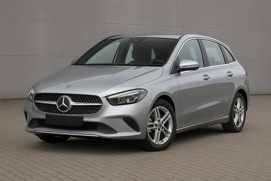 Mercedes B-klass W247 2019– Frontgrill Diamond Silver (för Base) Image