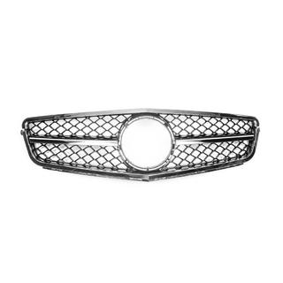 AMG Silver frontgrill Mercedes C-klass W204 2007–2015 foto 2