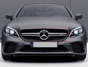 Mercedes C-class W205 2014–2021 AMG Silver frontgrill (för Avantgarde/AMG-Line/C43 AMG) 2014-2018, utan kamera foto 1