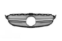 Mercedes C-class W205 2014–2021 AMG Silver frontgrill (för Avantgarde/AMG-Line/C43 AMG) 2014-2018, utan kamera foto 7