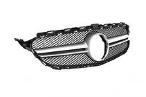 Mercedes C-class W205 2014–2021 AMG Silver frontgrill (för Avantgarde/AMG-Line/C43 AMG) 2014-2018, utan kamera foto 9