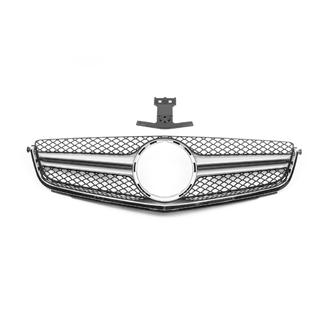 AMG Silver frontgrill (för C63) Mercedes C-klass W204 2007–2015 foto 3