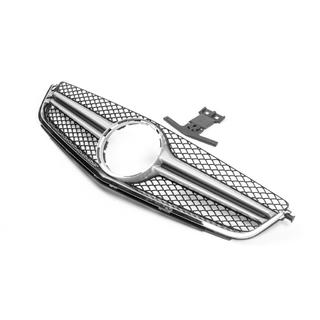 AMG Silver frontgrill (för C63) Mercedes C-klass W204 2007–2015 foto 2