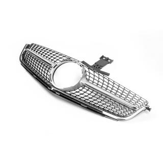 Frontgrill Diamond Silver (för C63) Mercedes C-klass W204 2007–2015 foto 3