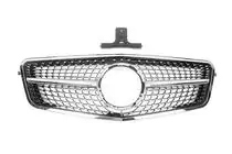 Mercedes E-class W212 2009–2016 Frontgrill Diamond Silver (2009-2012) foto 2