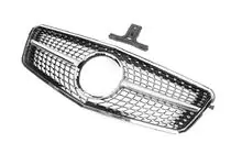 Mercedes E-class W212 2009–2016 Frontgrill Diamond Silver (2009-2012) foto 4