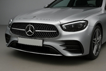 Mercedes E-klass W213 2016–2023 Frontgrill Diamond Silver (AMG Line, 2020+) Utan kamerauttag foto 1