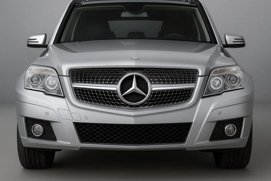 Mercedes GLK class X204 2008–2015 Frontgrill Diamond Silver (2009-2012) Image