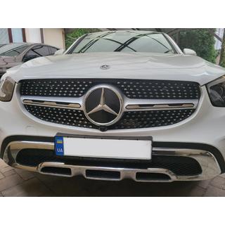 Frontgrill Diamond Silver (för Base 2019-2022) Mercedes GLC X253 2015–2022 foto 1