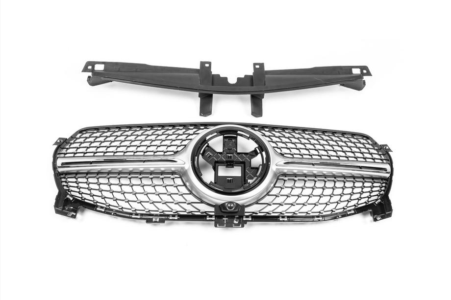 Mercedes GLE W167 2018– Frontgrill Diamond Silver (för Base 2018-2023) Image