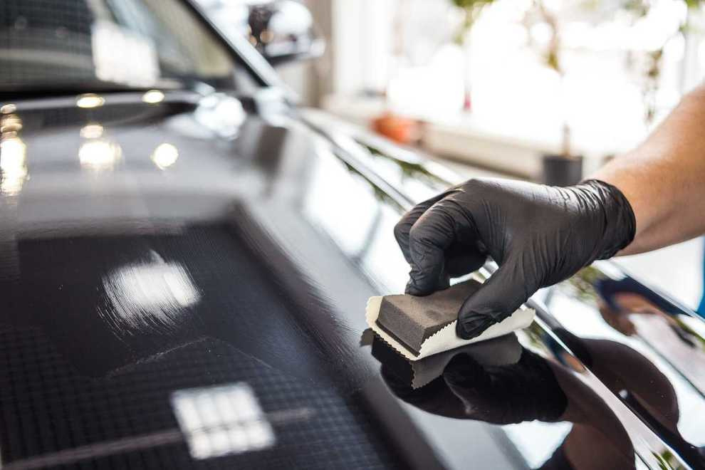 Flytande glas för bilen