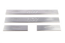 Peugeot 407 2004–2011 Instegslister (Carmos V2, 4 st, rostfritt stål) foto 2