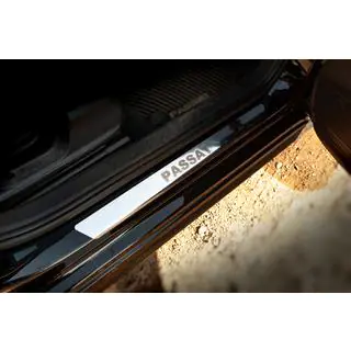 Instegslister Carmos V1 (4 st, rostfritt stål) Volkswagen Passat B7 2012–2015 foto 1