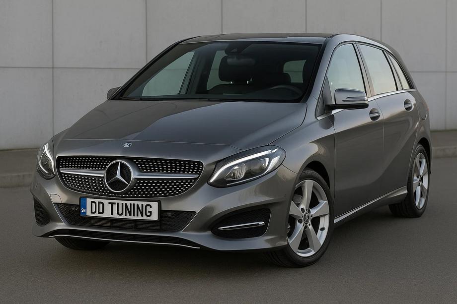 Mercedes B-class W246 2011–2018 Frontgrill Diamond Silver (2015-2018) Image