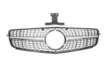 Mercedes C-klass W204 2007–2015 Främre grill Diamond Silver foto 2