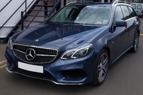 Mercedes E-сlass W212 2009–2016 Frontgrill Diamond Silver (för Avantgarde och AMG-Line, 2013-2016) foto 1