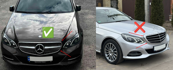 Mercedes E-сlass W212 2009–2016 Frontgrill Diamond Silver (för Avantgarde och AMG-Line, 2013-2016) foto 10