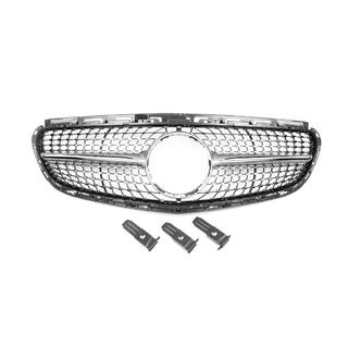 Frontgrill Diamond Silver (för Avantgarde och AMG-Line, 2013-2016) Mercedes E-сlass W212 2009–2016 foto 2