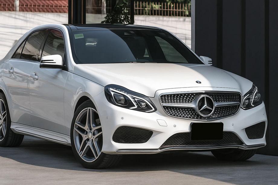Mercedes E-class W212 2009–2016 Frontgrill Diamond Silver (för Avantgarde och AMG-Line, 2013-2016) Foto 5