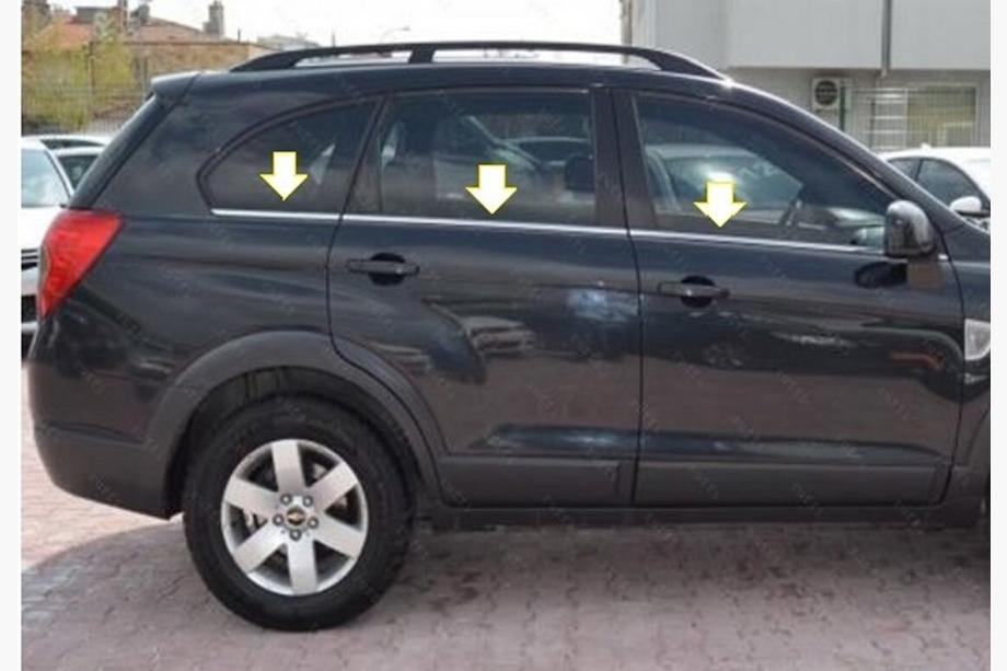 Opel Antara 2006–2017 Nedre fönsterlister (6 st, rostfritt stål) Image