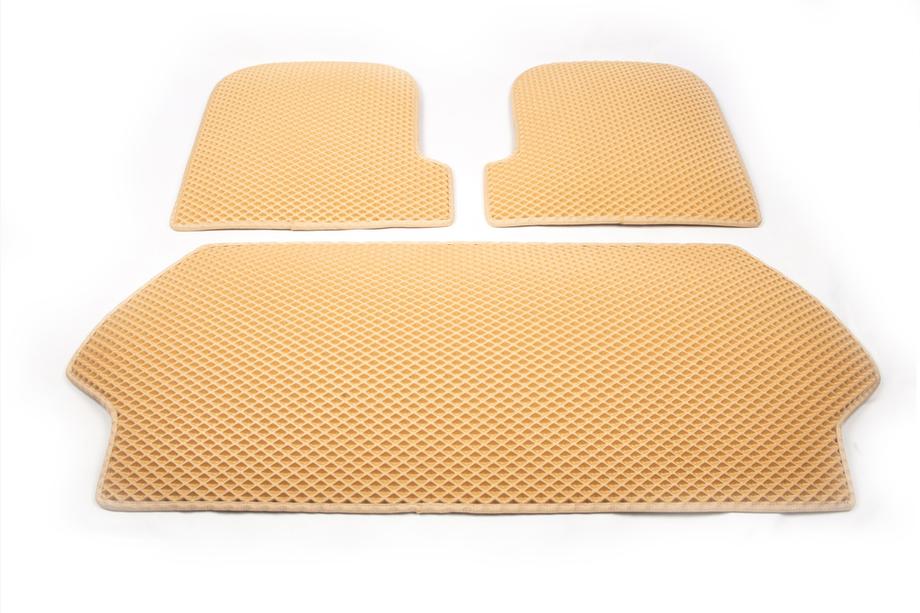Volvo XC90 2002–2014 Bagagerumsmatta i 3 delar (EVA, beige) Foto 2