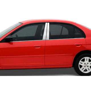 Stolpskydd i rostfritt stål (4 st) Honda Civic Sedan VII 2001–2006 foto 1