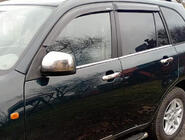 Chery Elara/Alia/Fora/A5 2006– Dörrhandtagskåpor (4 st, rostfritt stål) Carmos – turkiskt rostfritt stål foto 1