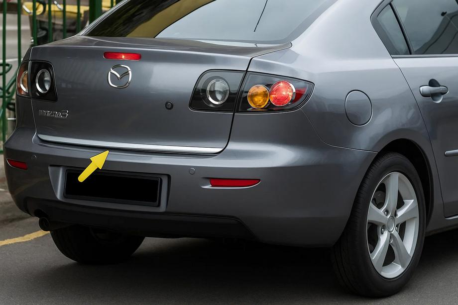 Mazda 3 2003–2009 Bagagekantlist SD (rostfritt stål) Image