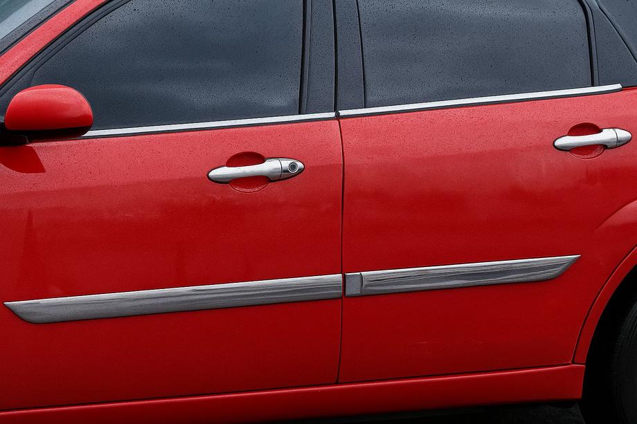 Ford Focus I 1998–2005 Dörrhandtagskåpor (4 st, rostfritt stål) Carmos - turkiskt stål Image