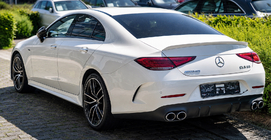 Mercedes CLS C257 2018– Bakre diffusor med avgasändrör (GT53-design) foto 1