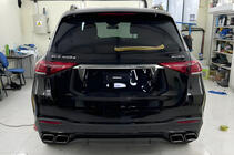Mercedes GLE W167 2018– Bakre diffuser med avgasutblås GLE63 Black (2018-2026) foto 2