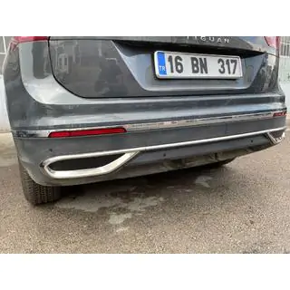 Dekorlister med imitation av avgasändrör 2020+ (3 st, rostfritt stål) foto 4
