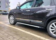 Nissan Qashqai 2010–2014 Carmos dörrlister (4 st, rostfritt stål) Carmos, Standardbas foto 4