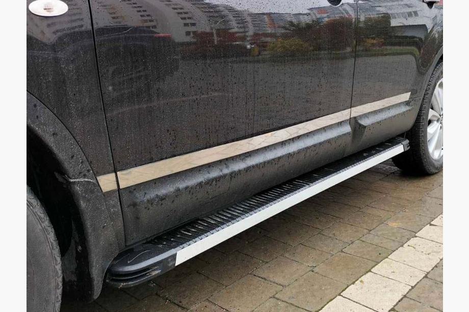 Nissan Qashqai 2010–2014 Carmos dörrlister (4 st, rostfritt stål) Carmos, Standardbas Image