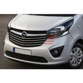 Grillister Carmos (rostfritt stål) Opel Vivaro 2015–2019 foto 1