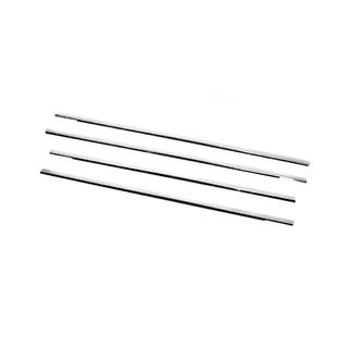 Yttre kromlister runt rutorna (4 st, rostfritt stål) foto 2