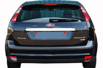 Ford Focus II 2005–2008 Bakluckelist (SW, rostfritt stål) OmsaLine – italienskt rostfritt stål foto 5