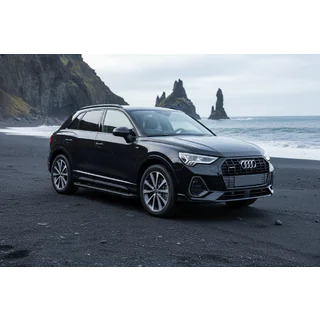 Sidosteg Allmond Black (2 st, aluminium) Audi Q3 2019–2025 foto 1