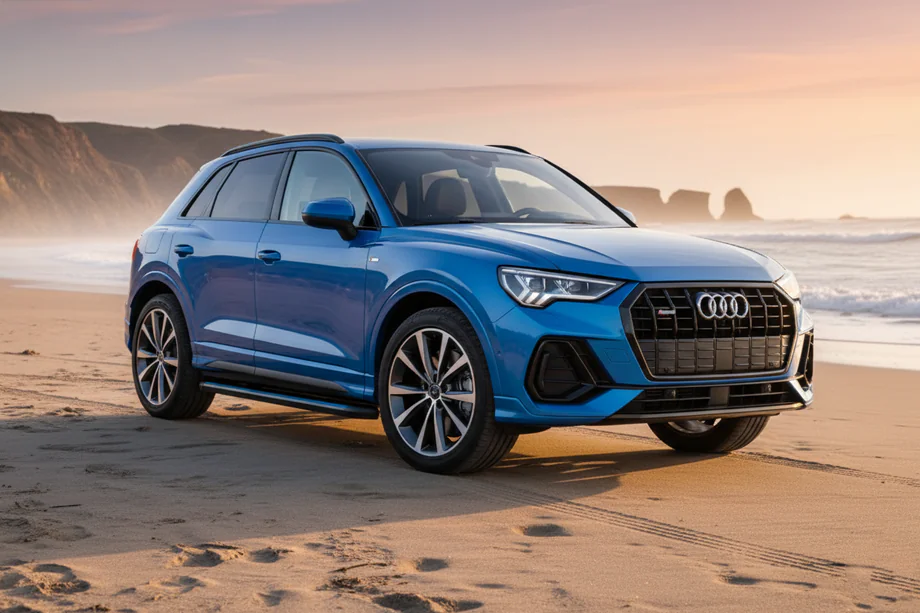 Audi Q3 2019–2025 Sidosteg Maya Blue (2 st, aluminium) Image
