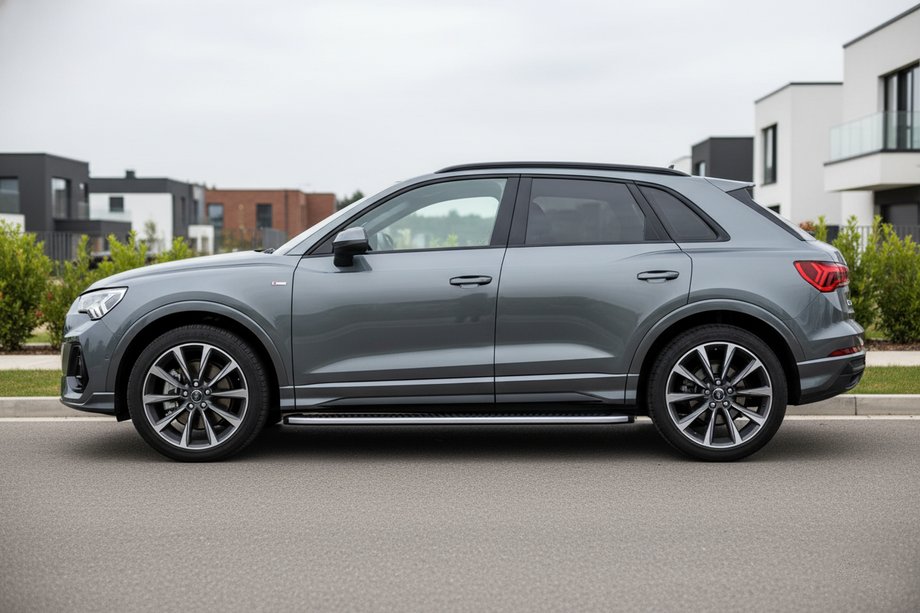 Audi Q3 2019–2025 Sidosteg Tayga Grey (2 st, aluminium) Image