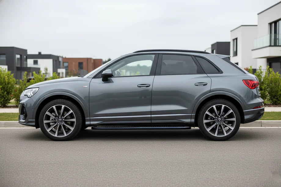 Audi Q3 2019–2025 Sidosteg Tayga Black (2 st, aluminium) Image