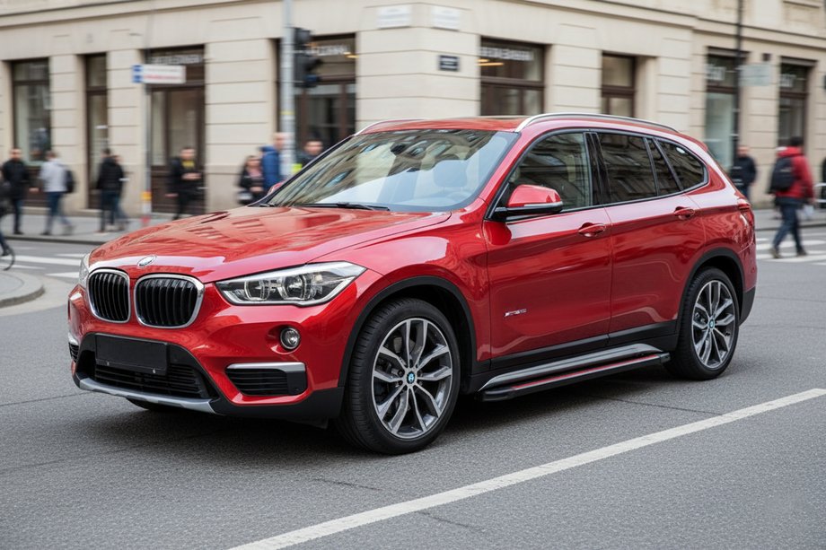 BMW X1 F48 2015–2022 Sidosteg Maya Red (2 st, aluminium) Image