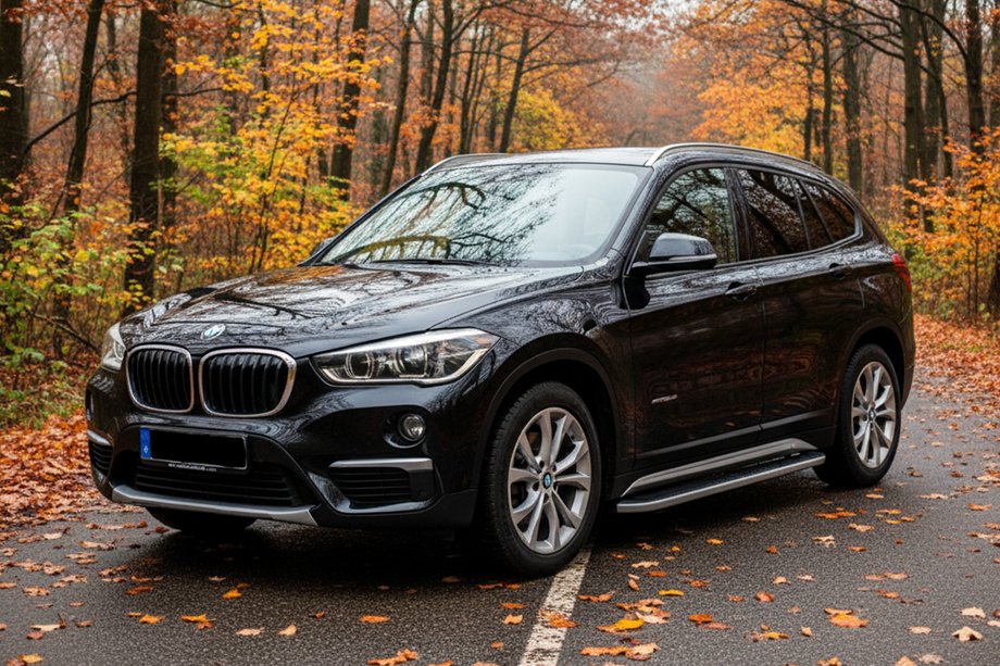 BMW X1 F48 2015–2022 Sidosteg Tayga Grey (2 st, aluminium) Foto 1