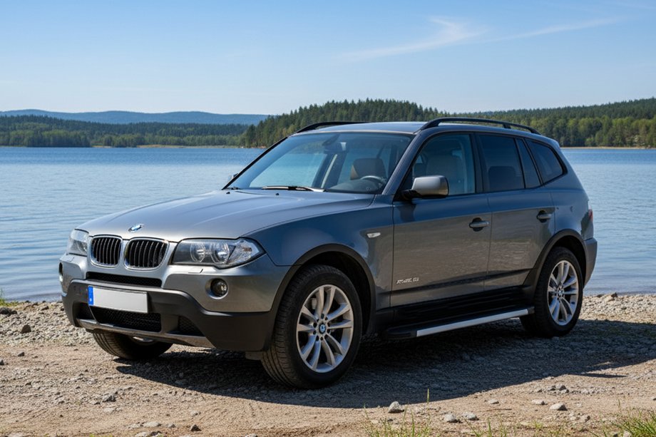 BMW X3 E83 2003–2010 Sidosteg Maya V1 (2 st, aluminium) Image