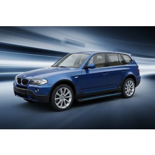 Sidosteg Maya Blue (2 st, aluminium) BMW X3 E83 2003–2010 foto 1