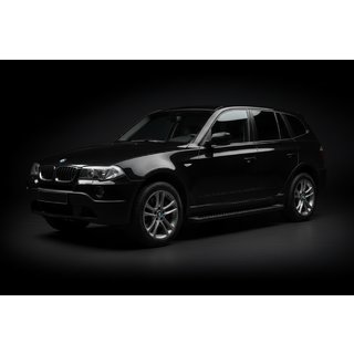 Sidosteg Allmond Black (2 st, aluminium) BMW X3 E83 2003–2010 foto 1